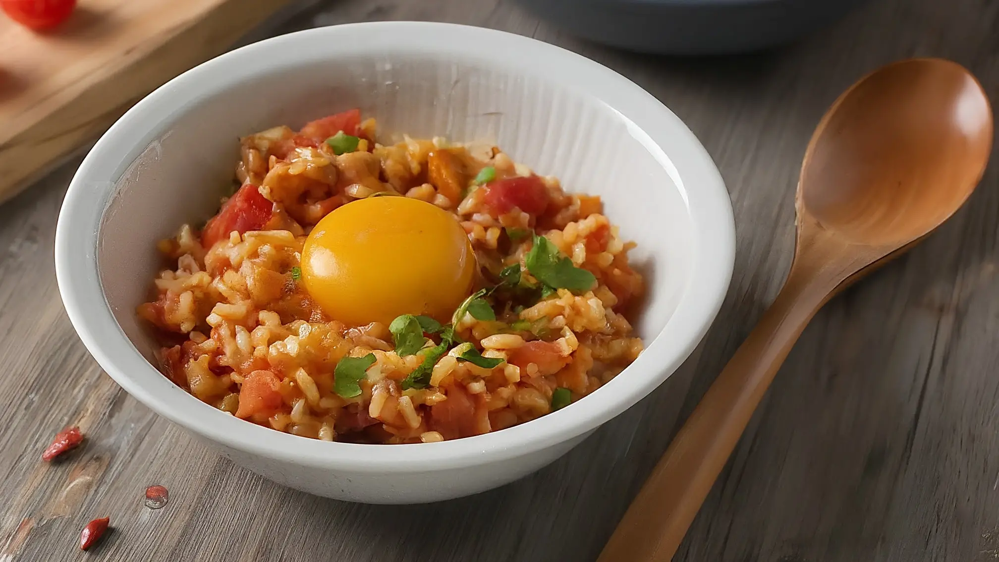 3 Recetas Fáciles de Arroz para Estudiantes (Pocos Ingredientes) 1 Tres platos de arroz con diferentes ingredientes: arroz con huevo y cebolla, arroz con tomate y atún, y arroz con queso y frijoles. Recetas fáciles y rápidas para estudiantes.